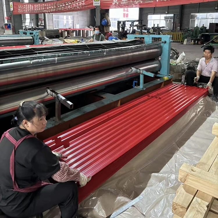 Вълнообразен метален покрив с цветно покритие